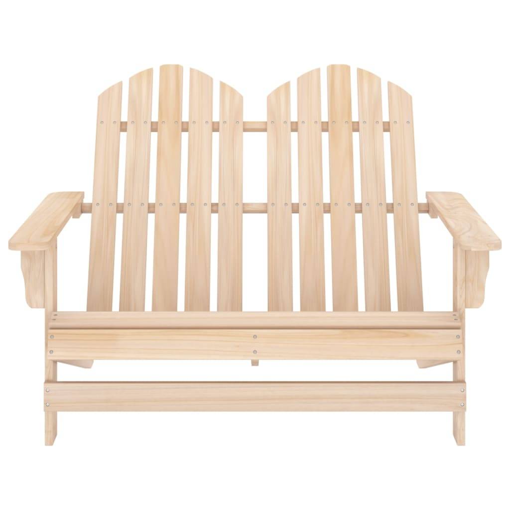 vidaXL Adirondack-Gartenbank 2-Sitzer Massivholz Tanne