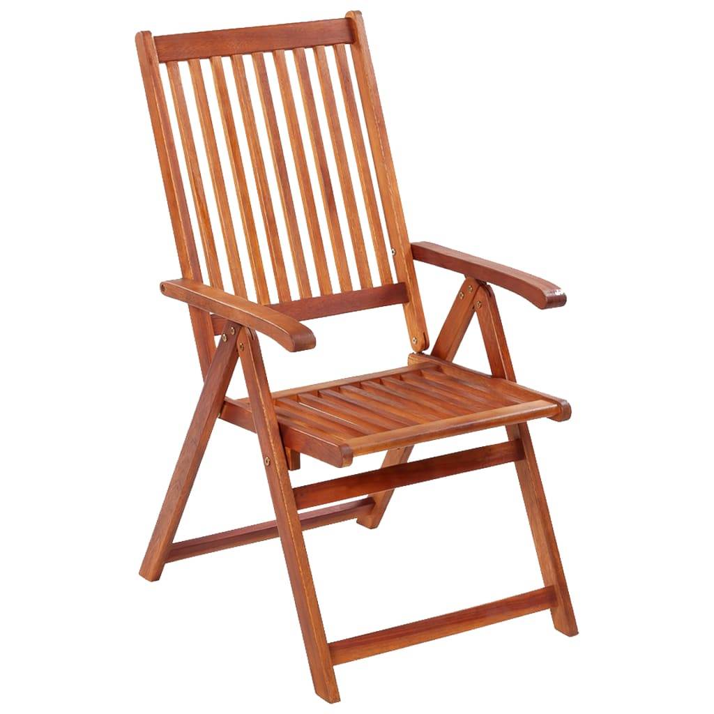 vidaXL Klappbare Gartenstühle 4 Stk. Massivholz Akazie