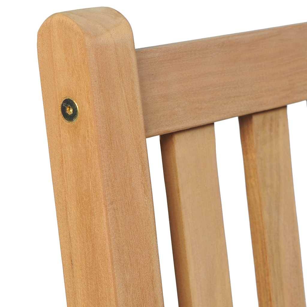 vidaXL Gartenstühle 8 Stk. mit Anthrazit Kissen Massivholz Teak