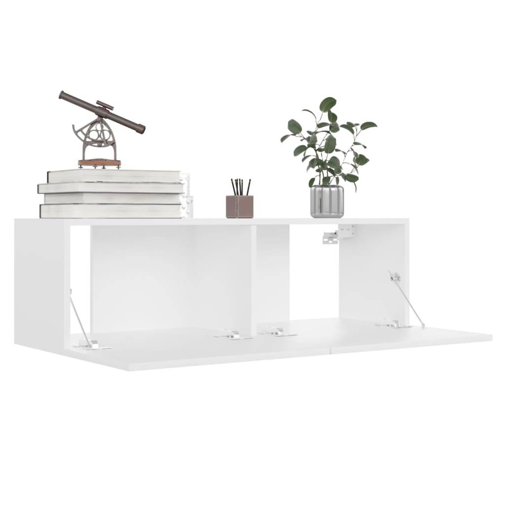 vidaXL TV-Schränke 4 Stk. Weiß 100x30x30 cm Holzwerkstoff