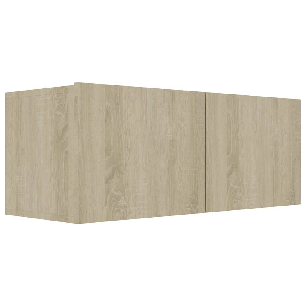 vidaXL 2-tlg. TV-Schrank-Set Sonoma-Eiche Holzwerkstoff