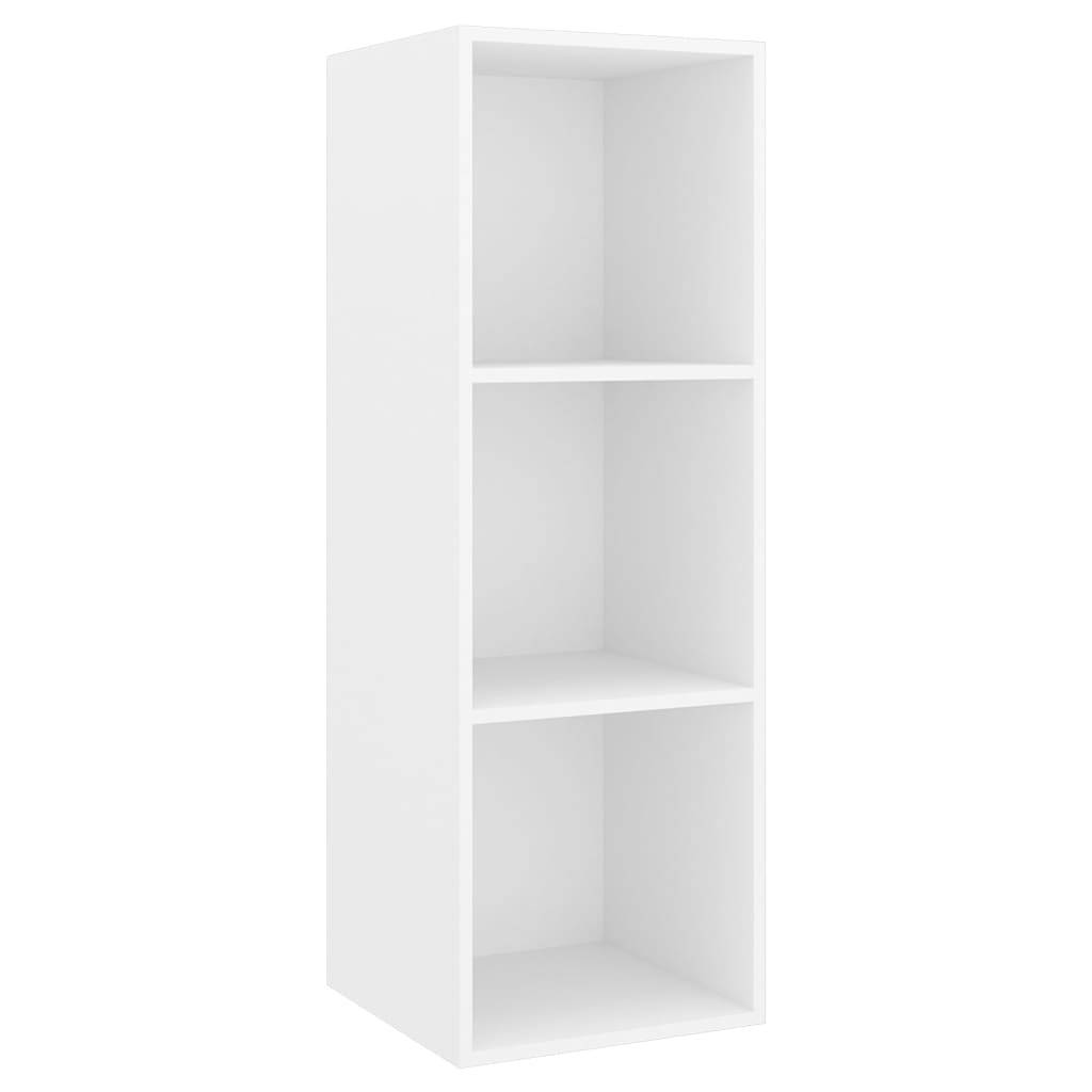 vidaXL 2-tlg. TV-Schrank-Set Weiß Holzwerkstoff