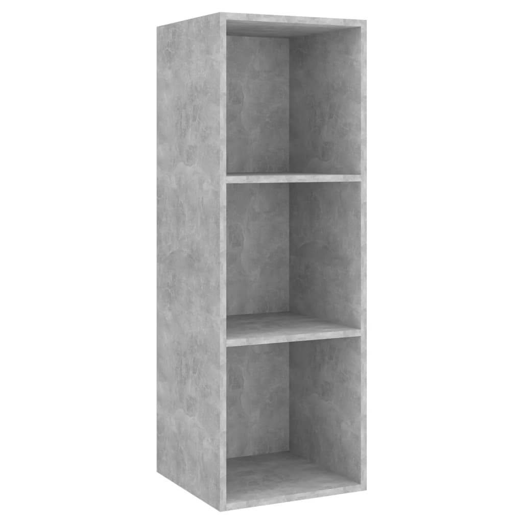 vidaXL 2-tlg. TV-Schrank-Set Betongrau Holzwerkstoff