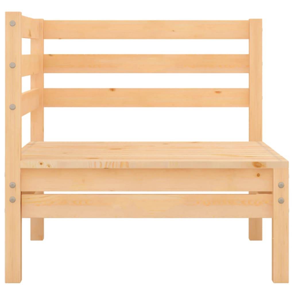 vidaXL 3-tlg. Garten-Lounge-Set Kiefer Massivholz