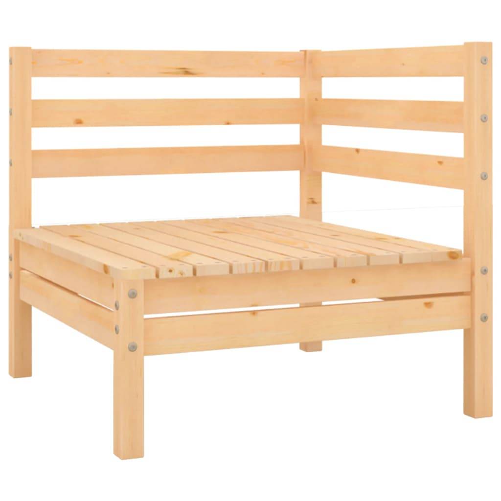 vidaXL 3-tlg. Garten-Lounge-Set Kiefer Massivholz