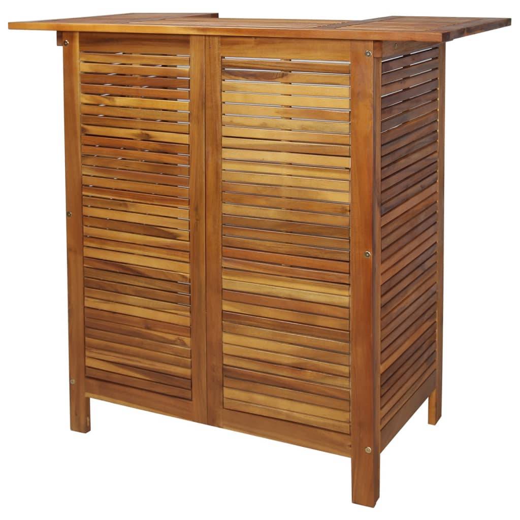vidaXL 3-tlg. Gartenbar-Set Massivholz Akazie