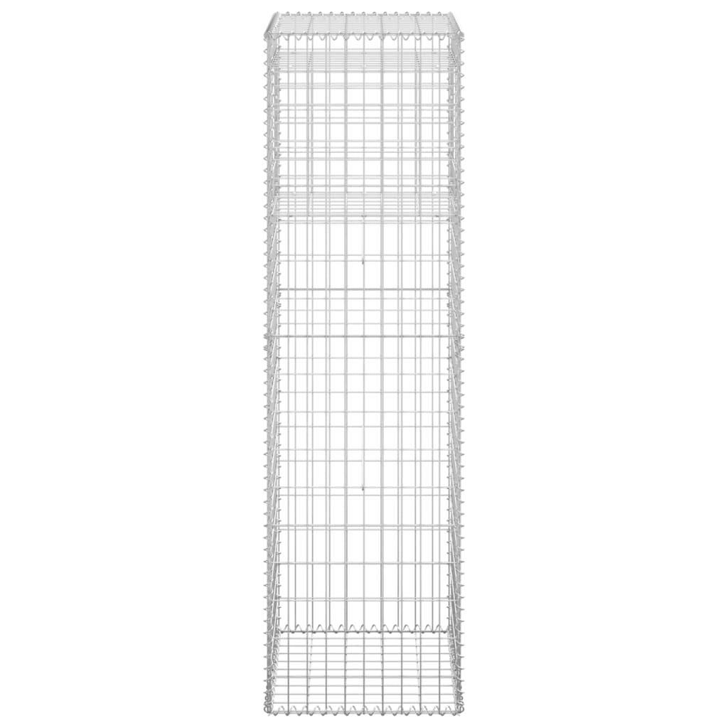 vidaXL Gabionensäule 50x50x180 cm Eisen