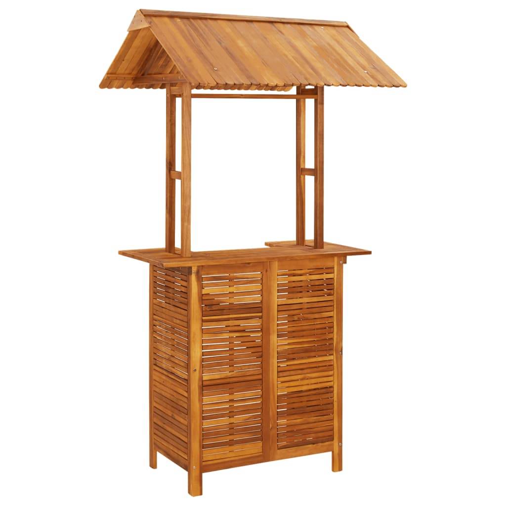 vidaXL 3-tlg. Gartenbar-Set Massivholz Akazie