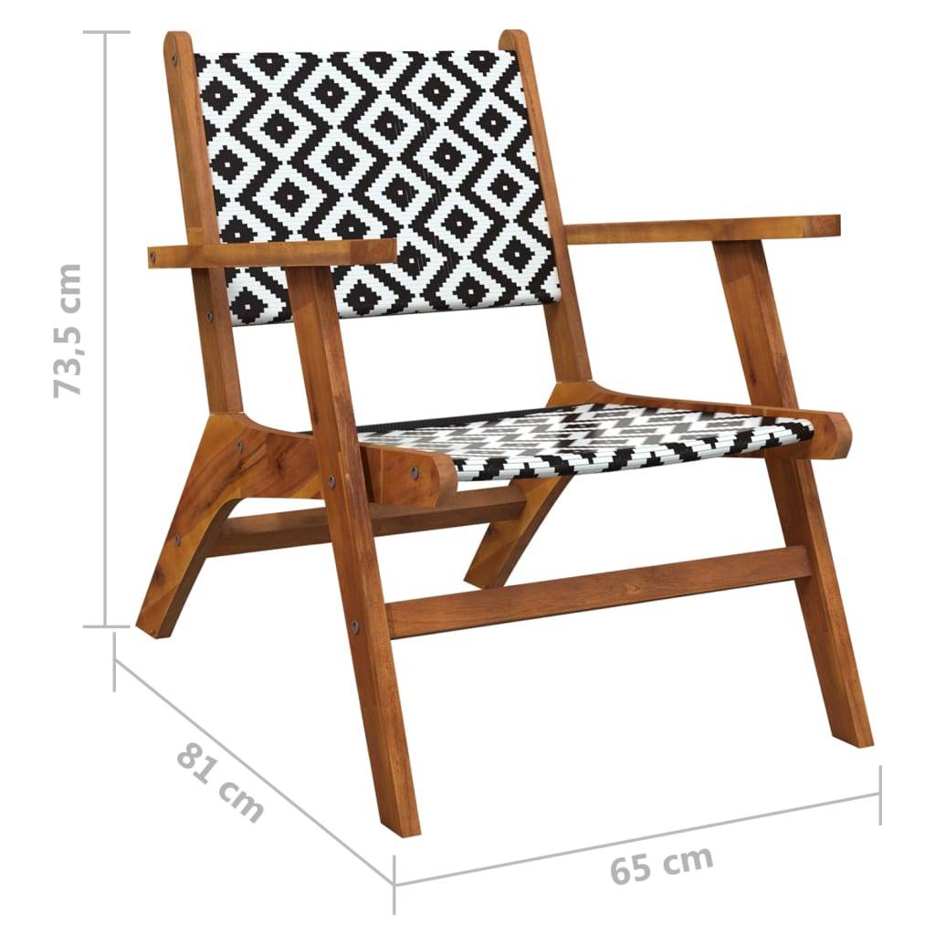 vidaXL 3-tlg. Bistro-Set Massivholz Akazie