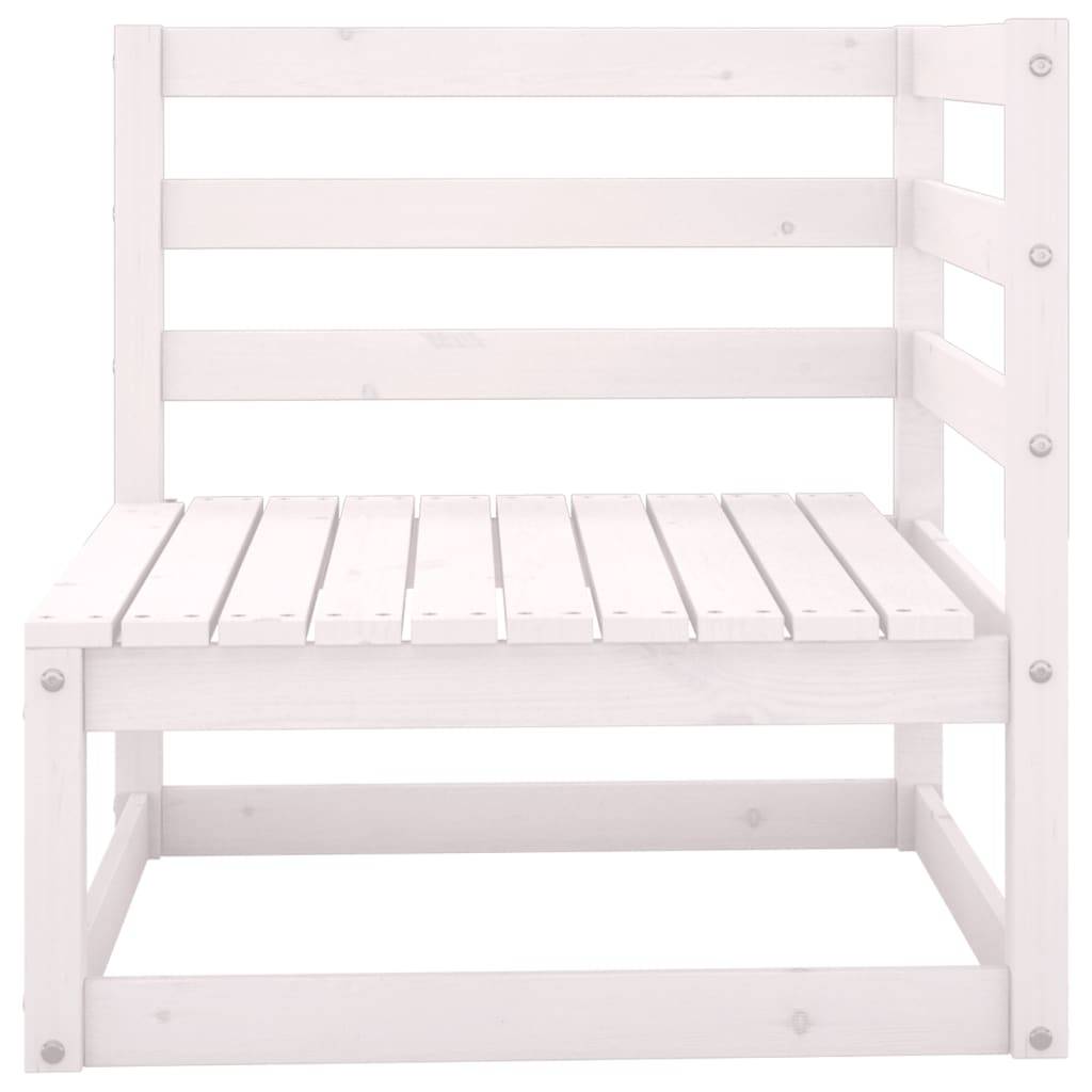 vidaXL Garten-Ecksofa mit Kissen Massivholz Kiefer