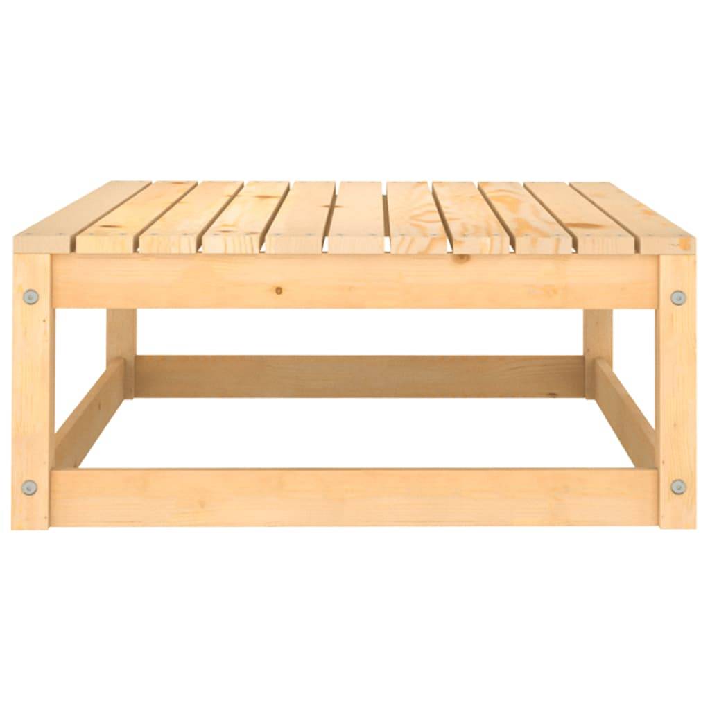 vidaXL Garten-Fußhocker mit Kissen Massivholz Kiefer