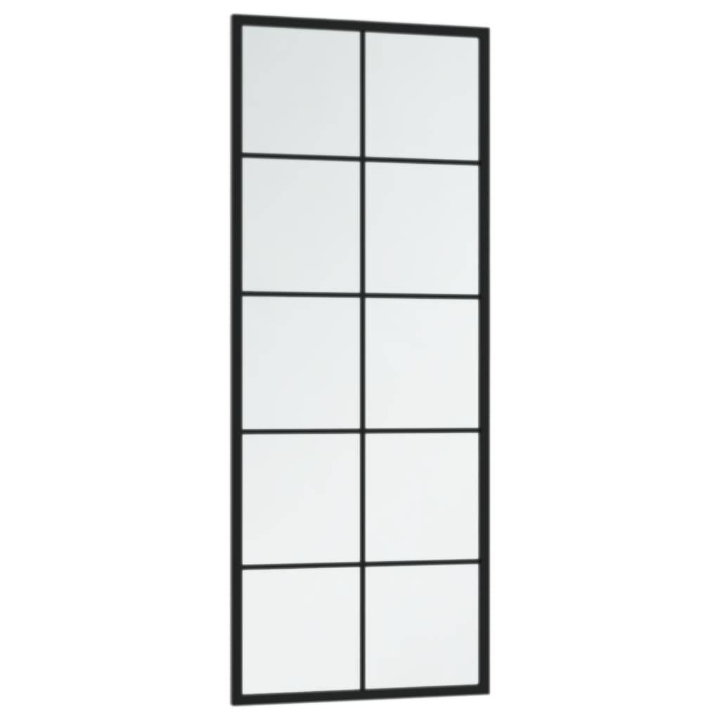 vidaXL Wandspiegel Schwarz 100x40 cm Metall