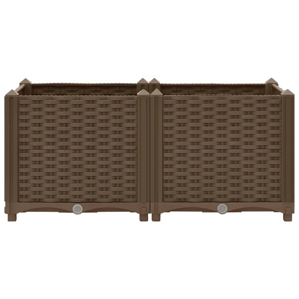 vidaXL Hochbeet 80x40x38 cm Polypropylen