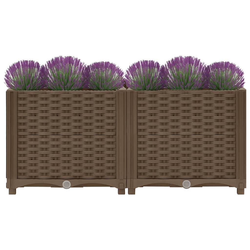 vidaXL Hochbeet 80x40x38 cm Polypropylen