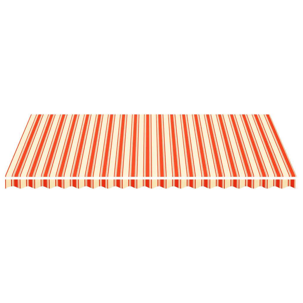 vidaXL Markisenbespannung Gelb und Orange 5x3 m