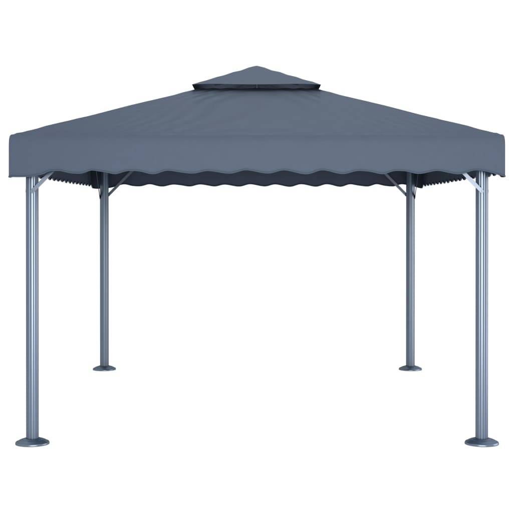 vidaXL Pavillon 400 x 300 cm Anthrazit Aluminium