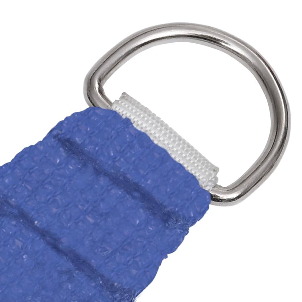vidaXL Sonnensegel 160 g/m² Blau 3,5x3,5x4,9 m HDPE
