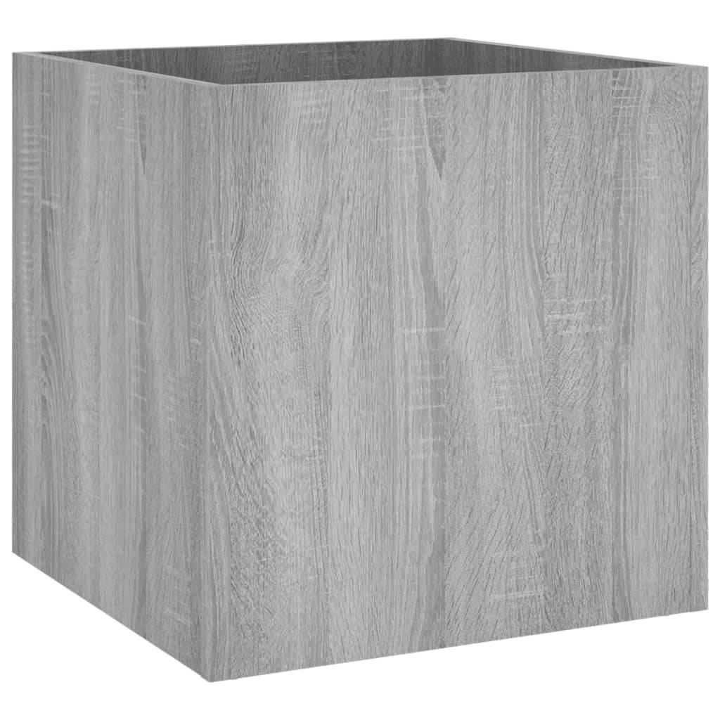 vidaXL Pflanzgefäß Grau Sonoma 40x40x40 cm Holzwerkstoff