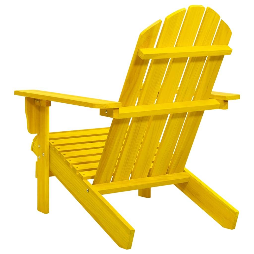 vidaXL Adirondack-Gartenstuhl Massivholz Tanne Gelb