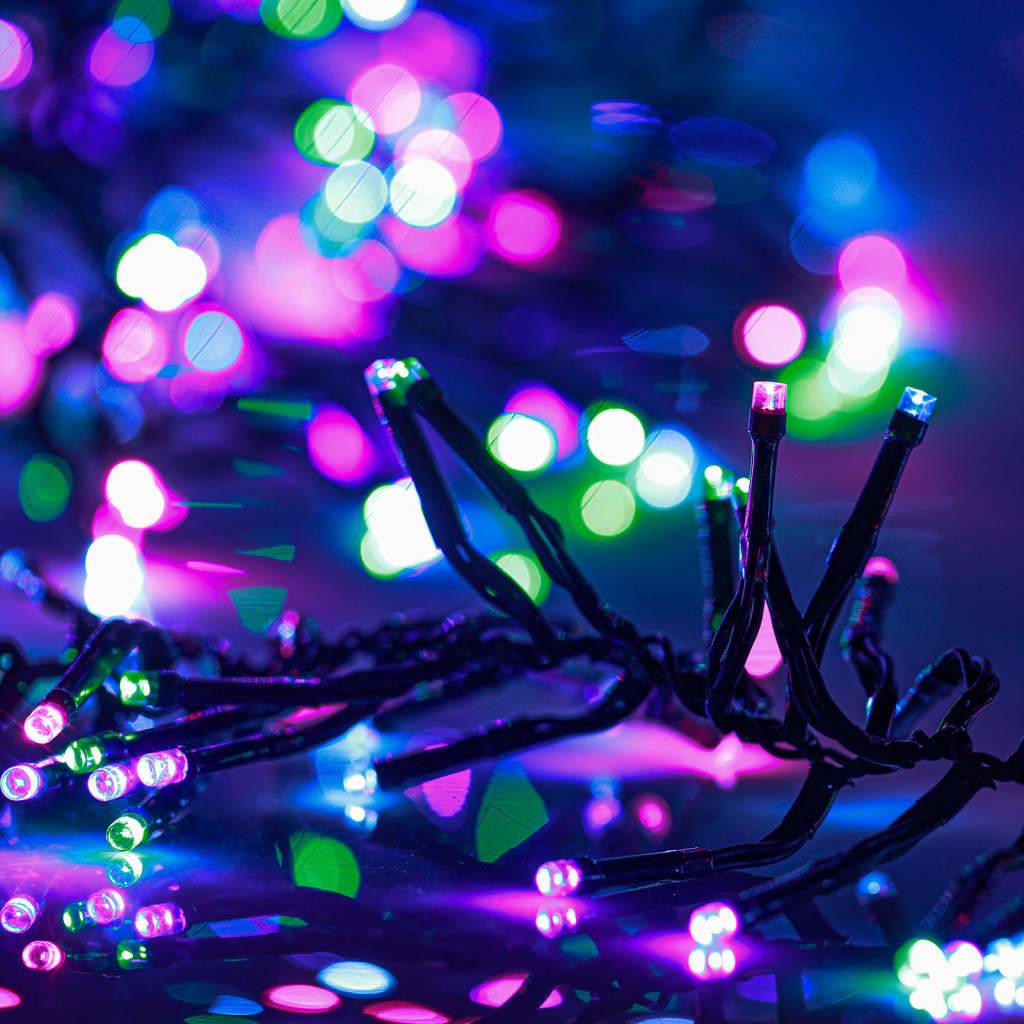 vidaXL LED-Lichterkette mit 3000 LEDs Pastell Mehrfarbig 23 m PVC