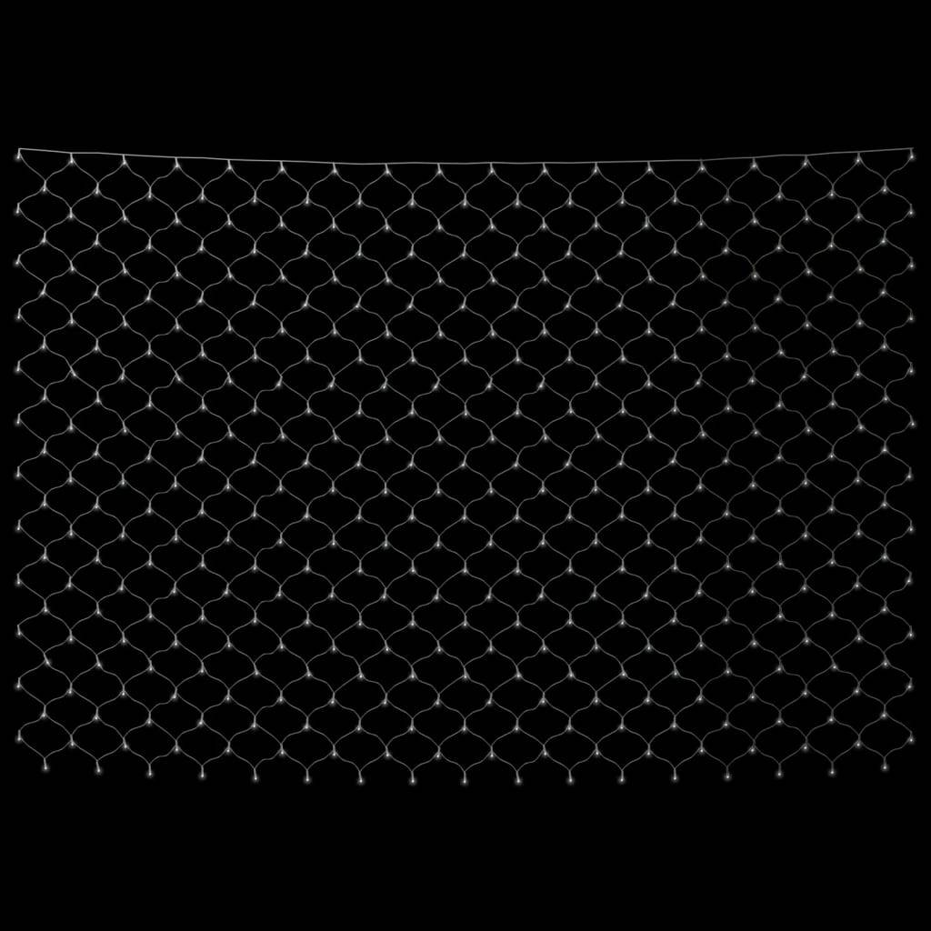 vidaXL LED-Lichternetz Kaltweiß 3x2 m 204 LEDs Indoor Outdoor