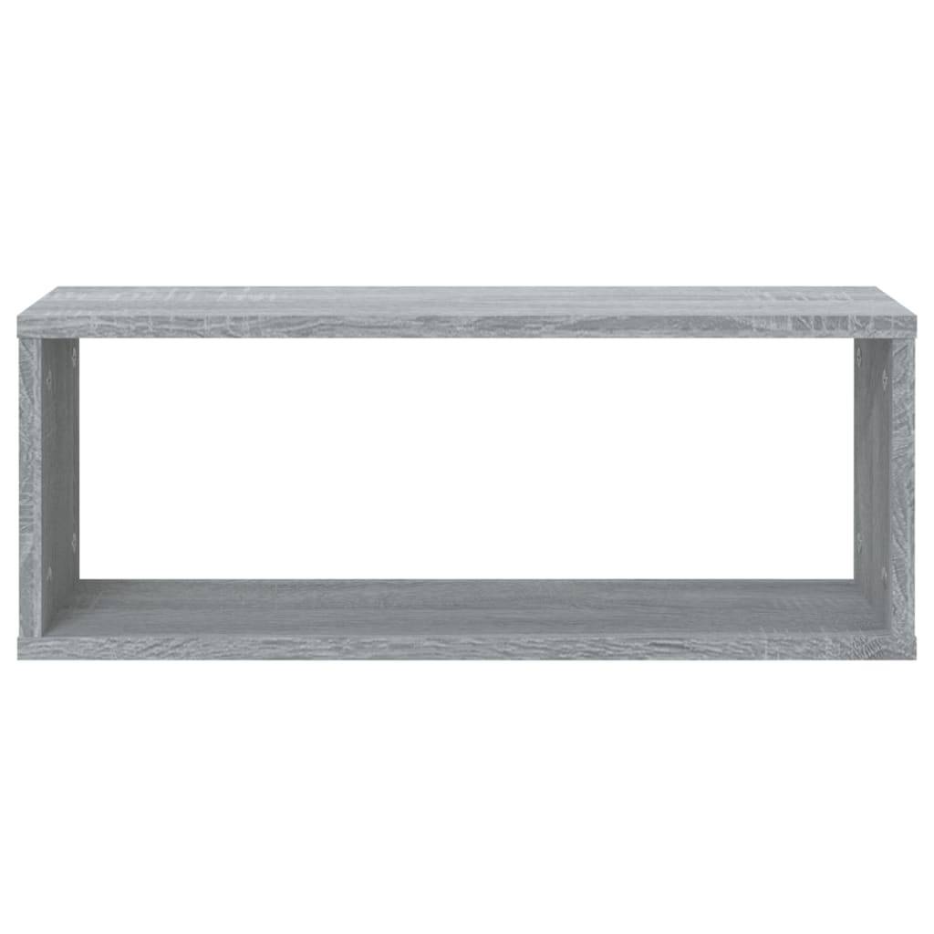 vidaXL Würfelregale 6 Stk. Grau Sonoma 60x15x23 cm Holzwerkstoff