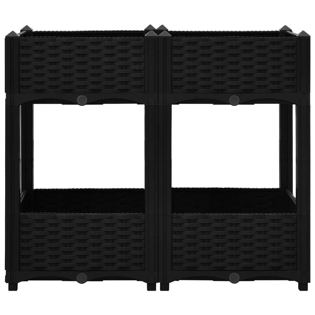 vidaXL Hochbeet 80x40x71 cm Polypropylen