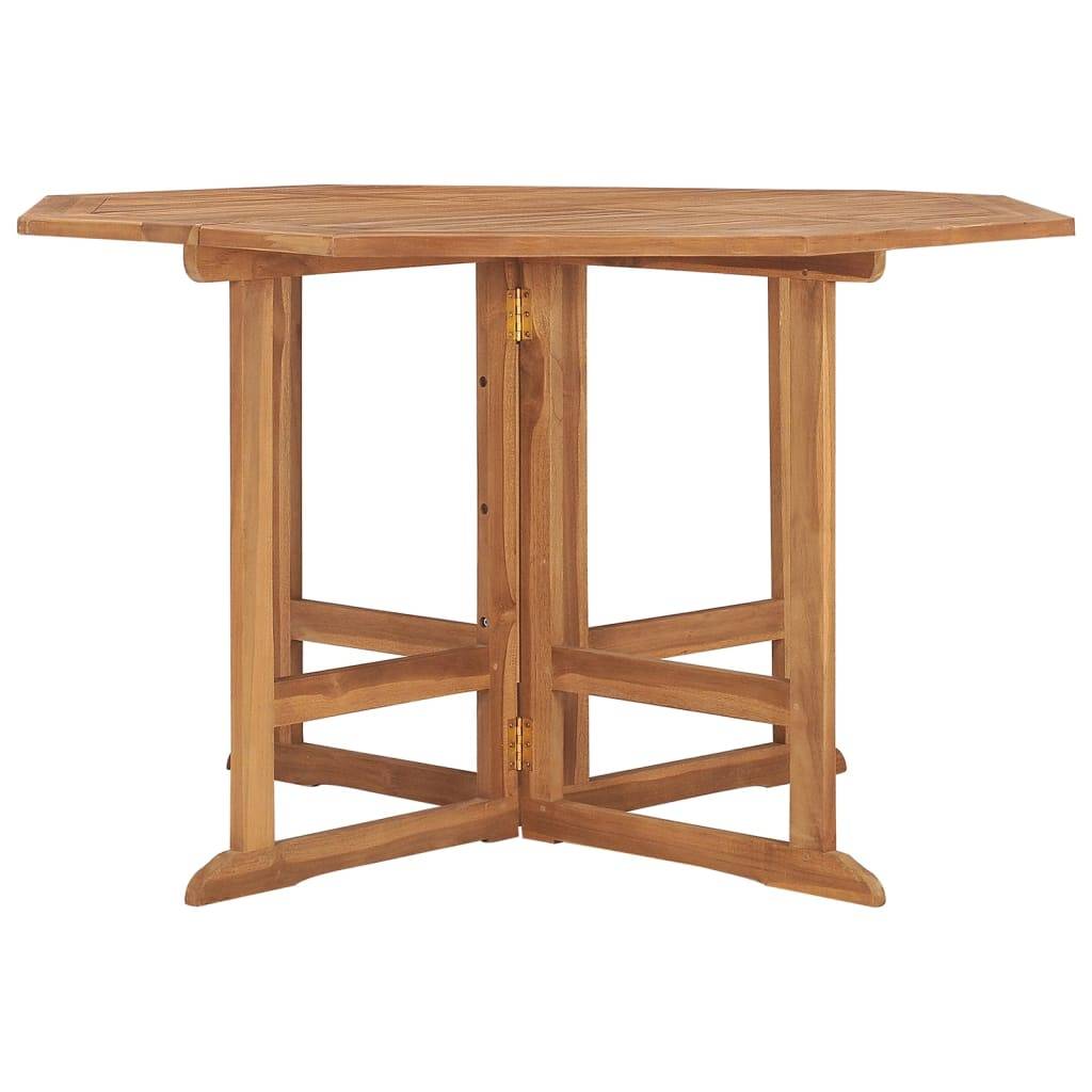 vidaXL Garten-Esstisch Klappbar 110x110x75 cm Massivholz Teak