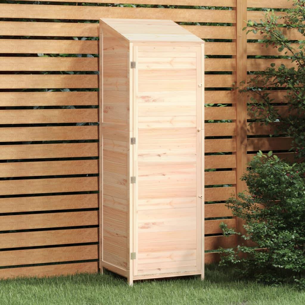 vidaXL Geräteschuppen 55x52x174,5 cm Massivholz Tanne