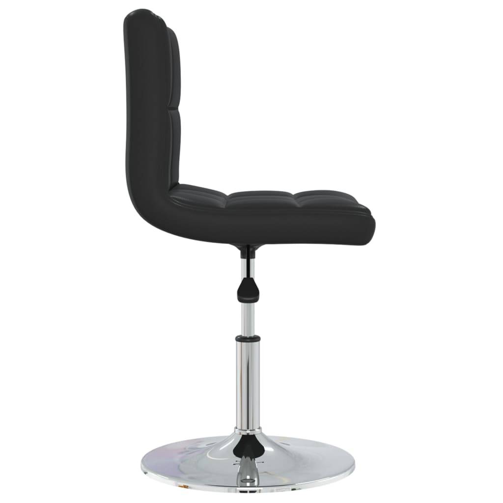 vidaXL Esszimmerstuhl Schwarz Kunstleder