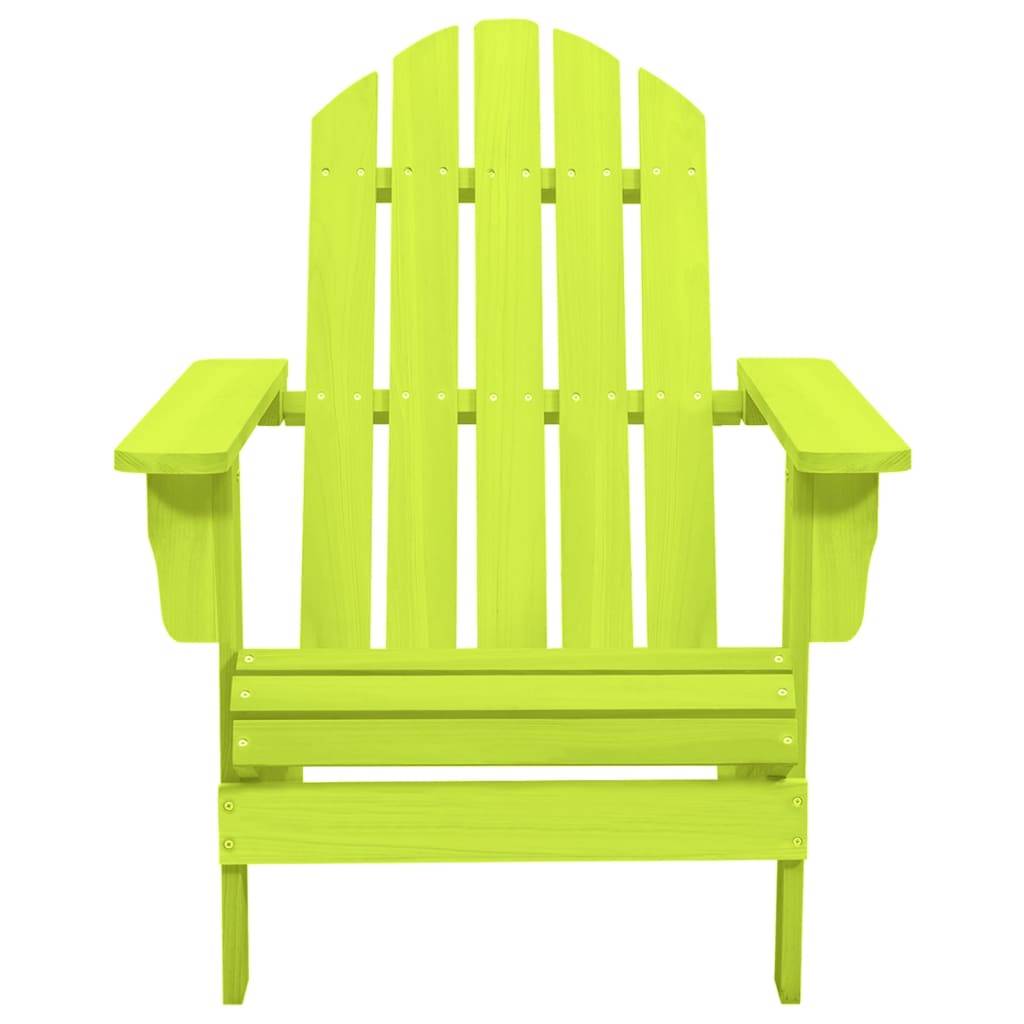vidaXL Adirondack-Gartenstuhl Massivholz Tanne Grün