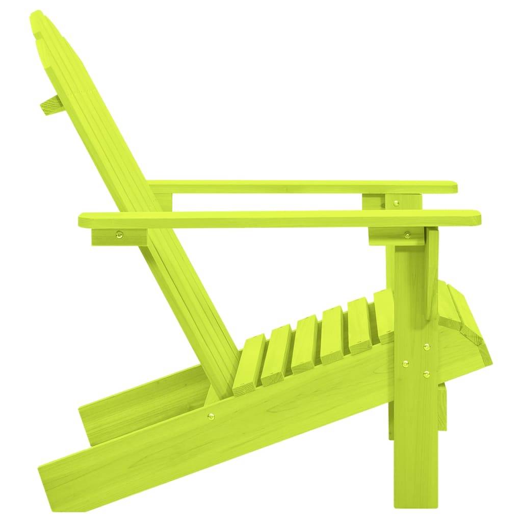 vidaXL Adirondack-Gartenstuhl Massivholz Tanne Grün