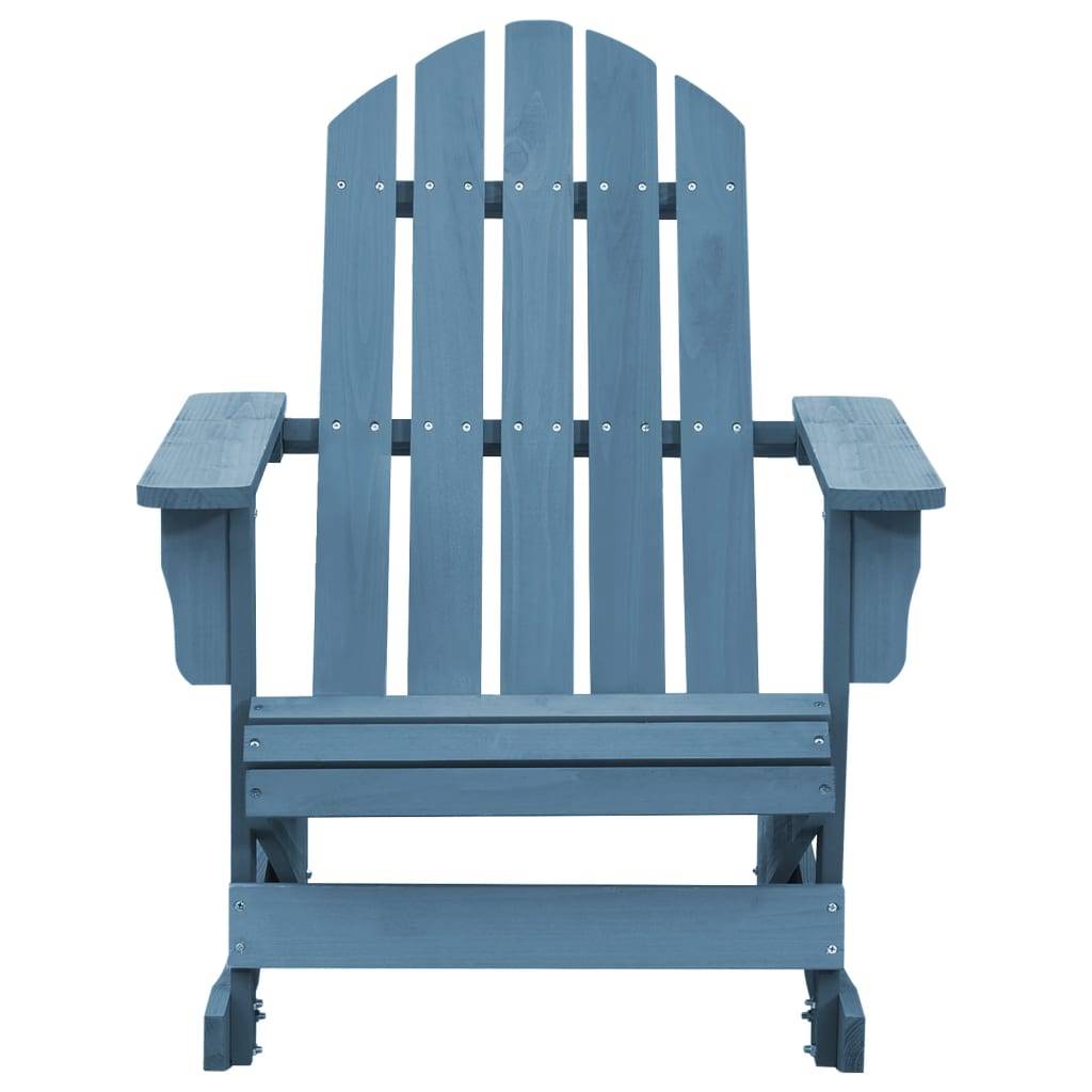 vidaXL Adirondack-Schaukelstuhl Massivholz Tanne Blau