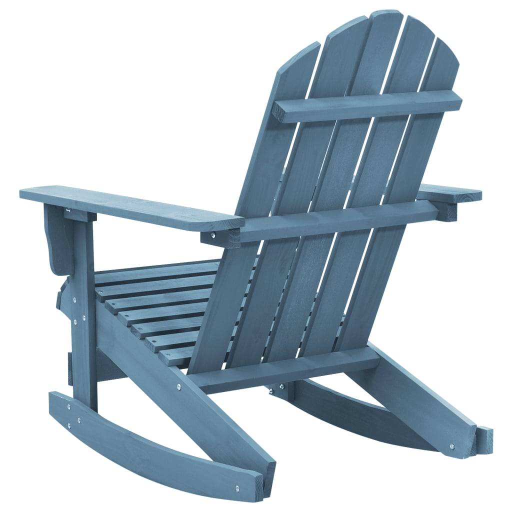 vidaXL Adirondack-Schaukelstuhl Massivholz Tanne Blau