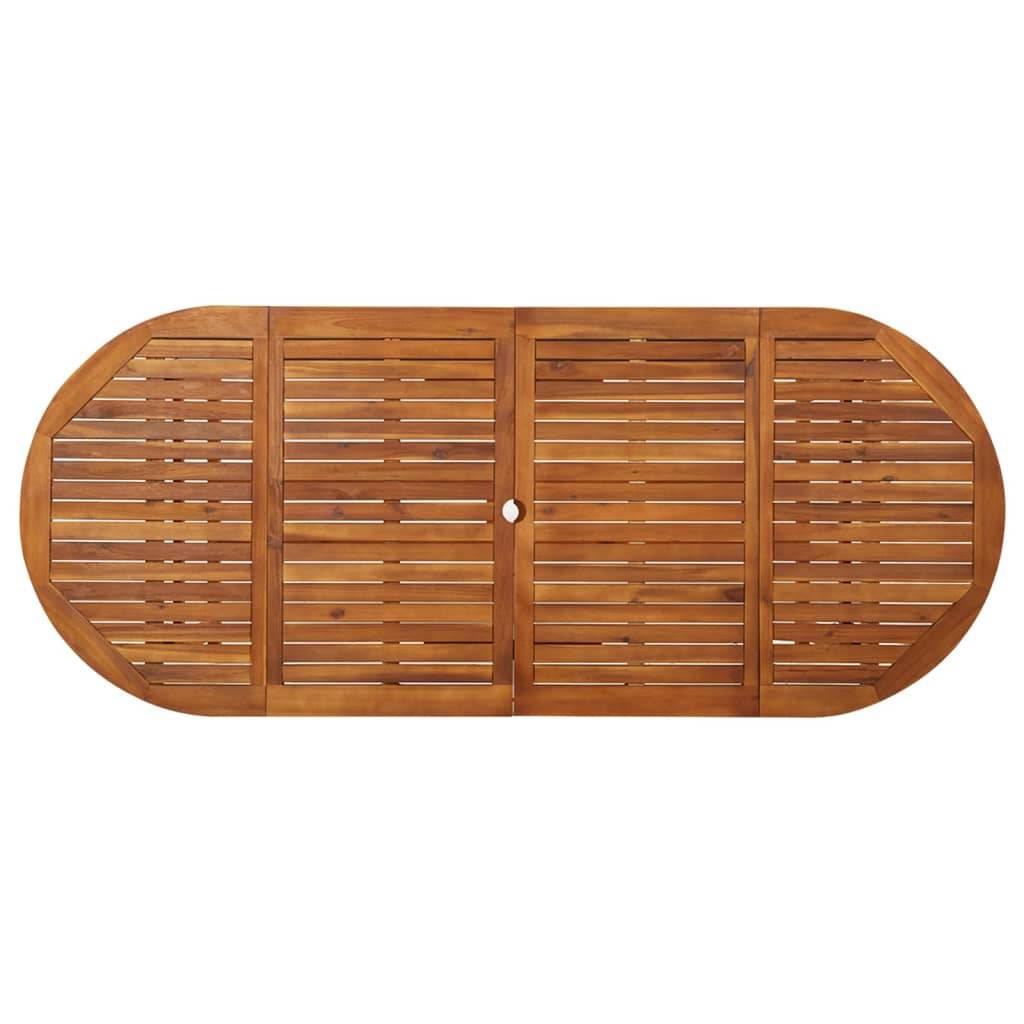vidaXL Garten-Esstisch 220x90x75 cm Massivholz Akazie