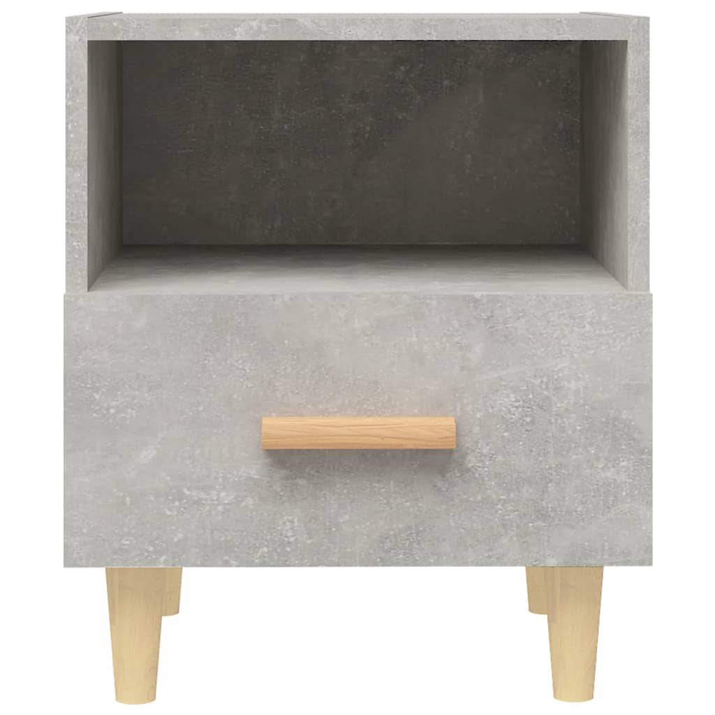 vidaXL Nachttisch Betongrau 40x35x47 cm