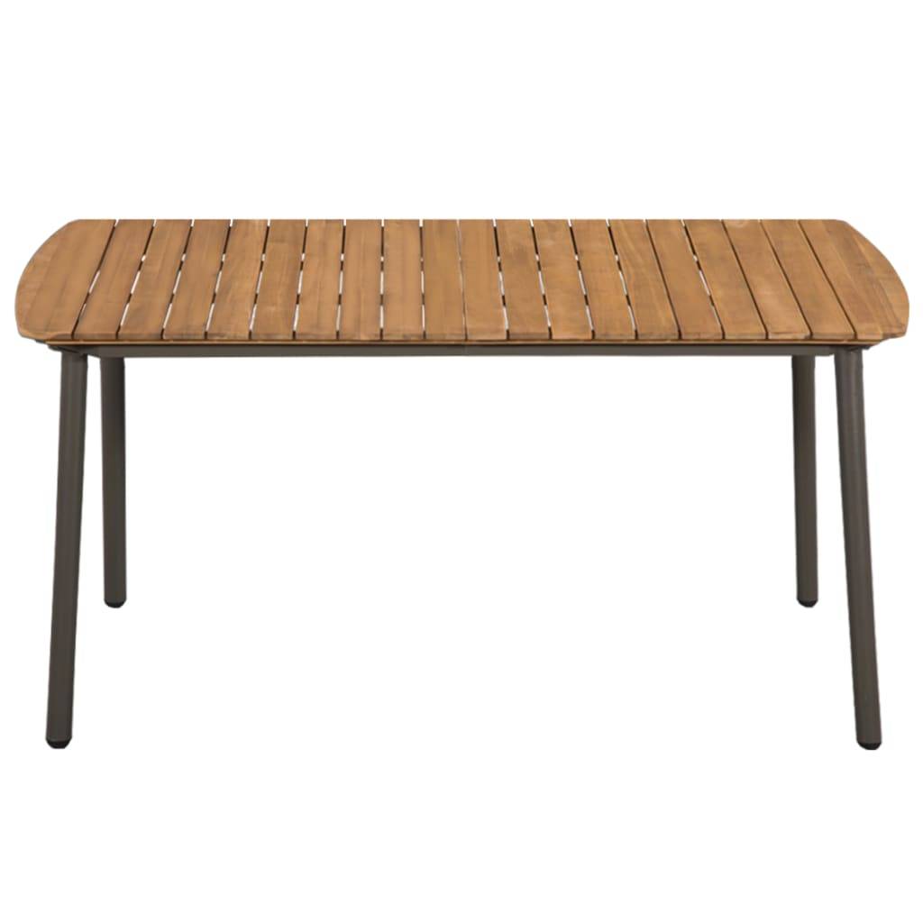 vidaXL Couchtisch 150x90x72 cm Massivholz Akazie und Stahl