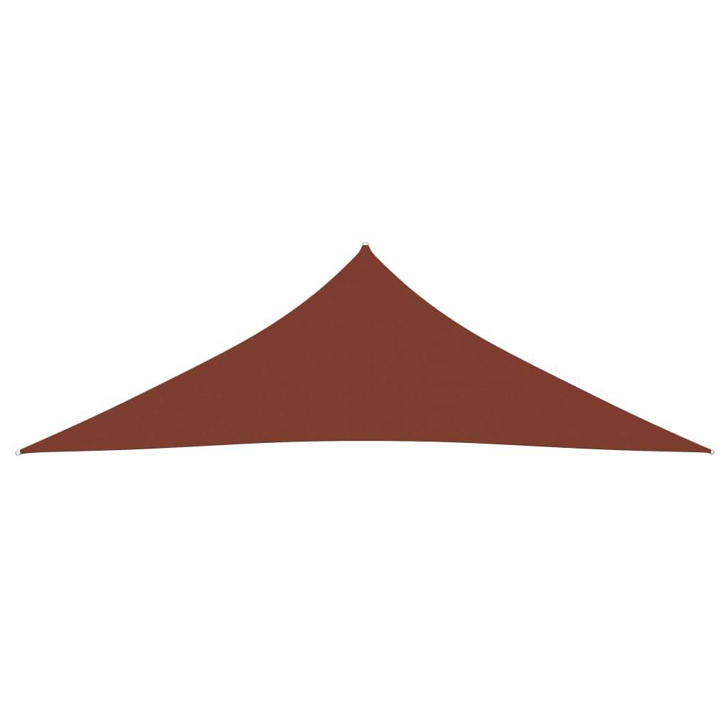 vidaXL Sonnensegel Oxford-Gewebe Dreieckig 4x4x5,8 m Terrakotta-Rot