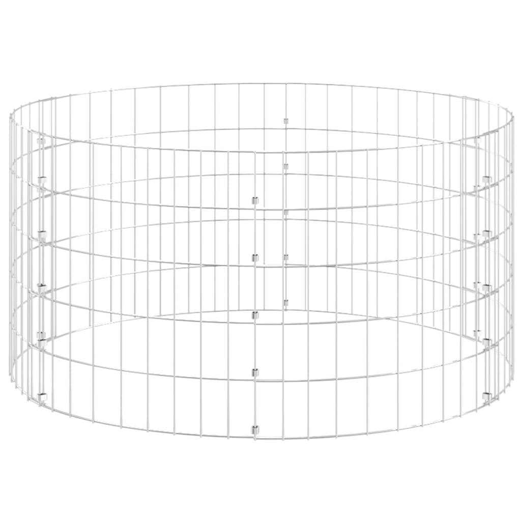 vidaXL Gartenkomposter Ø100x50 cm Verzinkter Stahl