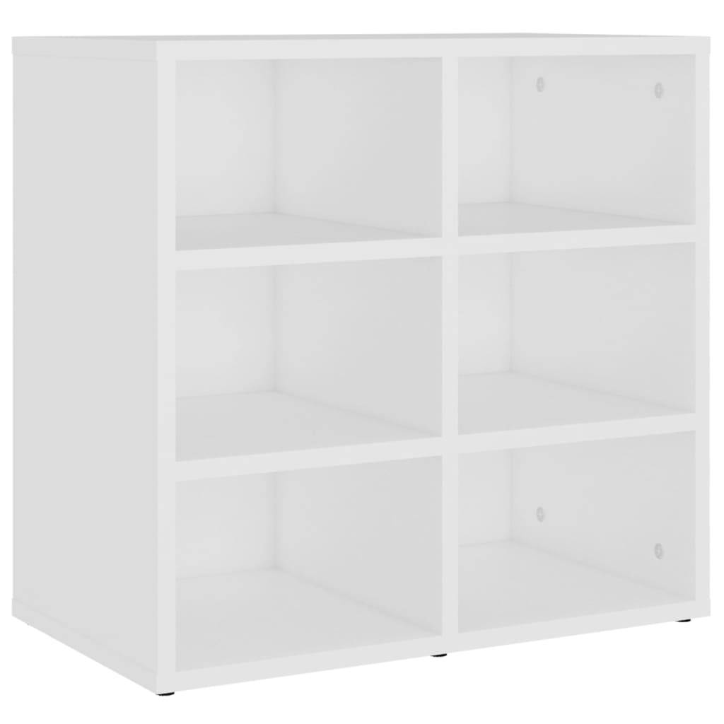 vidaXL Schuhregale 2 Stk. Weiß 52,5x30x50 cm