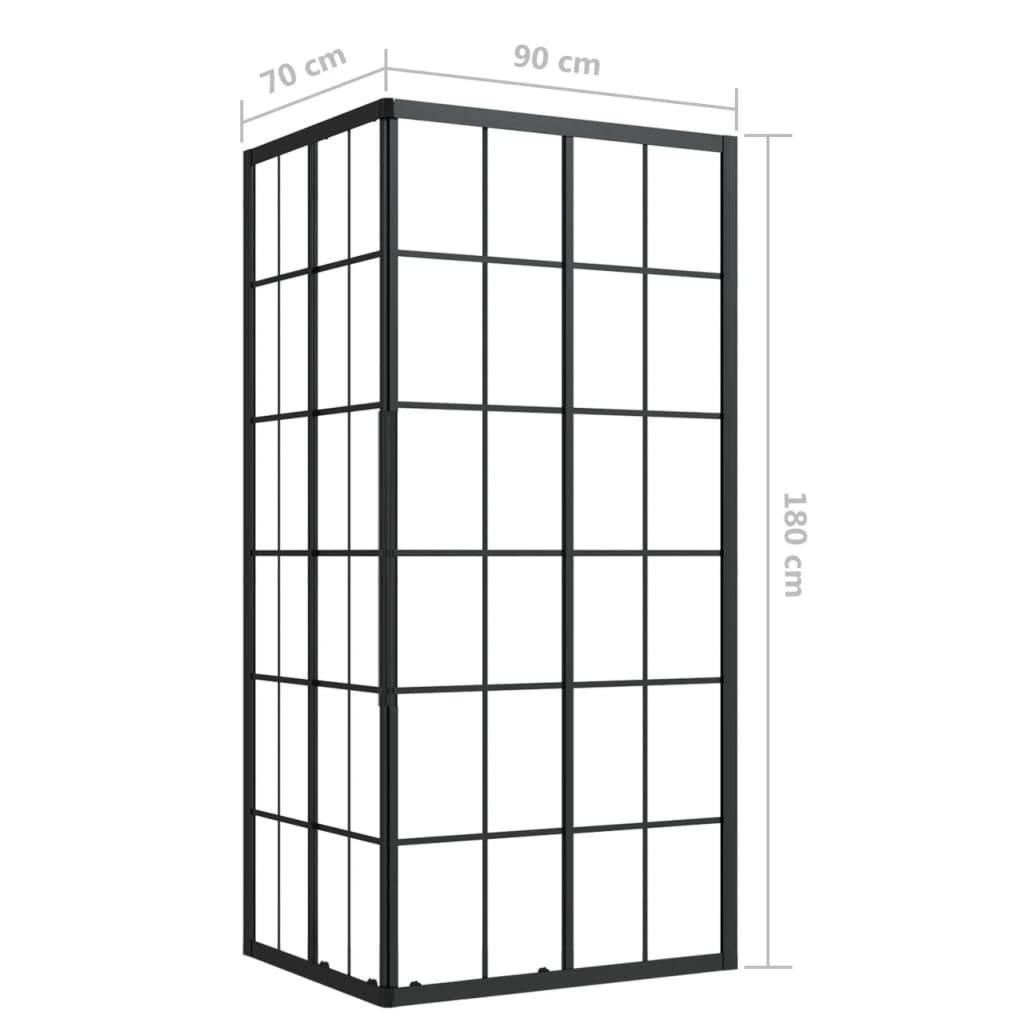 vidaXL Duschkabine ESG 90x70x180 cm