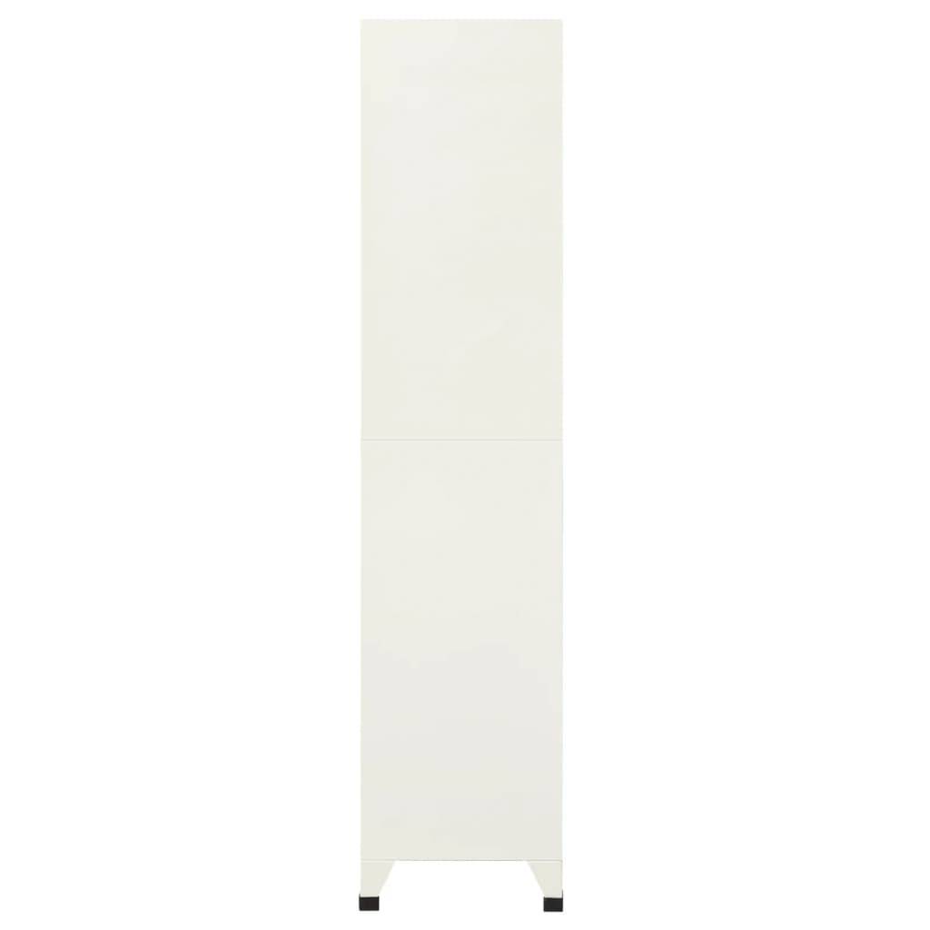 vidaXL Schließfachschrank Grau und Blau 90x40x180 cm Stahl