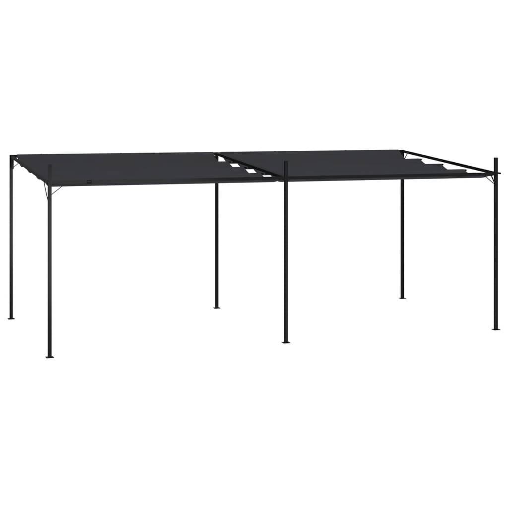 vidaXL Pavillon mit Ausziehbarem Dach 600x300x233 cm Anthrazit