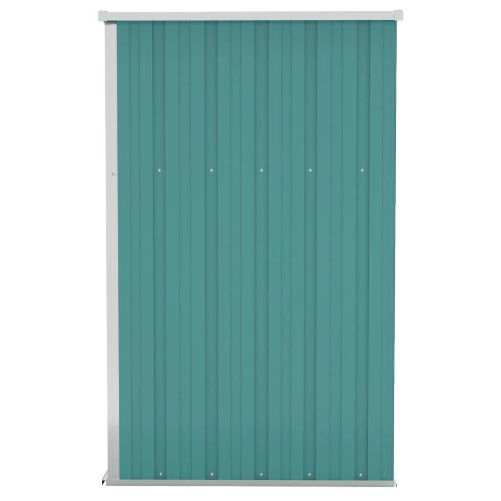 vidaXL Anbauschuppen Grün 118x100x178 cm Verzinkter Stahl