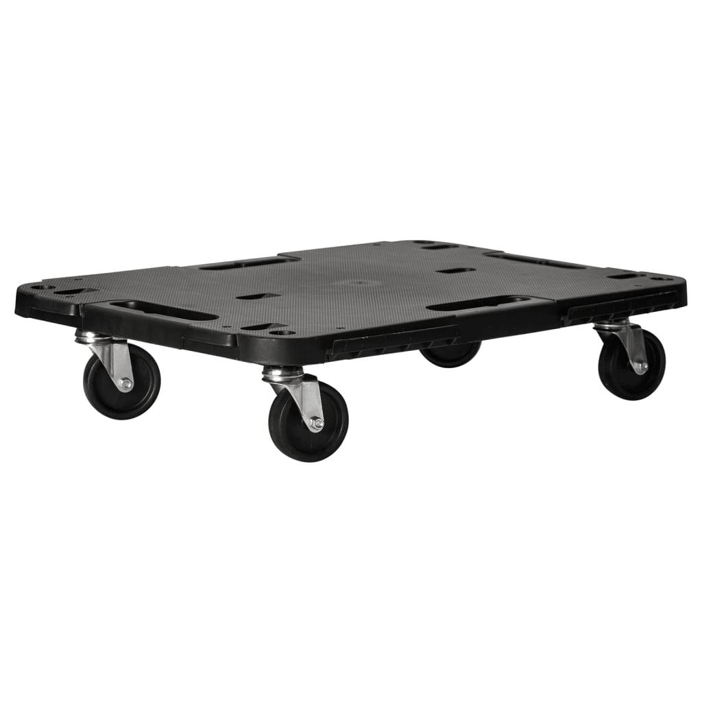 vidaXL Transportroller 5 Stk. Schwarz 58x38x12 cm Polypropylen