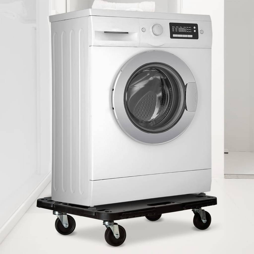 vidaXL Transportroller 5 Stk. Schwarz 58x38x12 cm Polypropylen