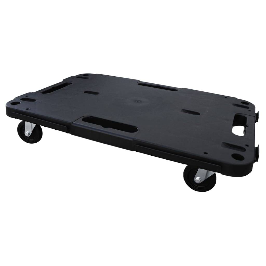 vidaXL Transportroller 5 Stk. Schwarz 58x38x12 cm Polypropylen