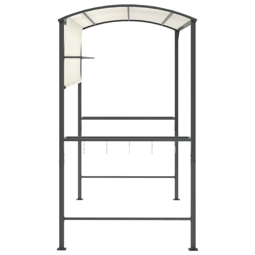 vidaXL Pavillon mit Dach 220x110x200 cm Creme