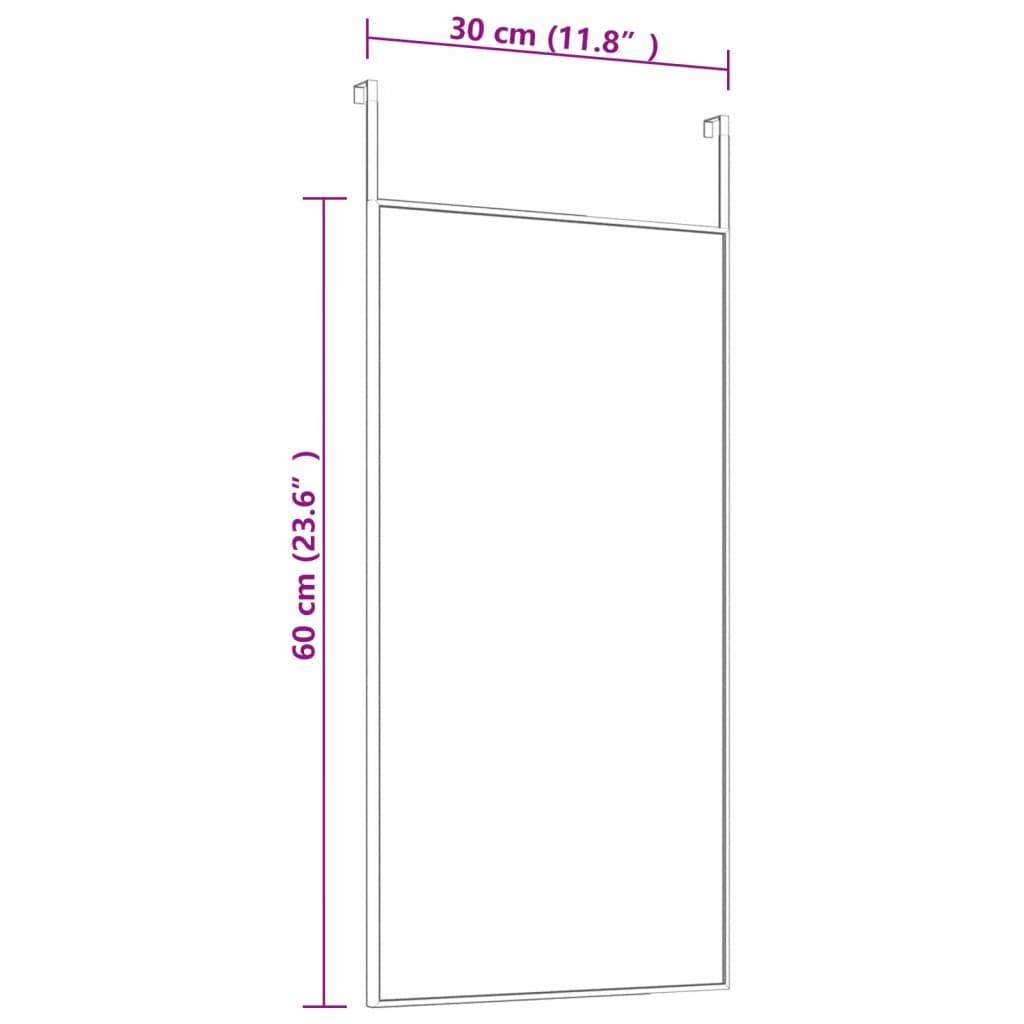 vidaXL Türspiegel Golden 30x60 cm Glas und Aluminium