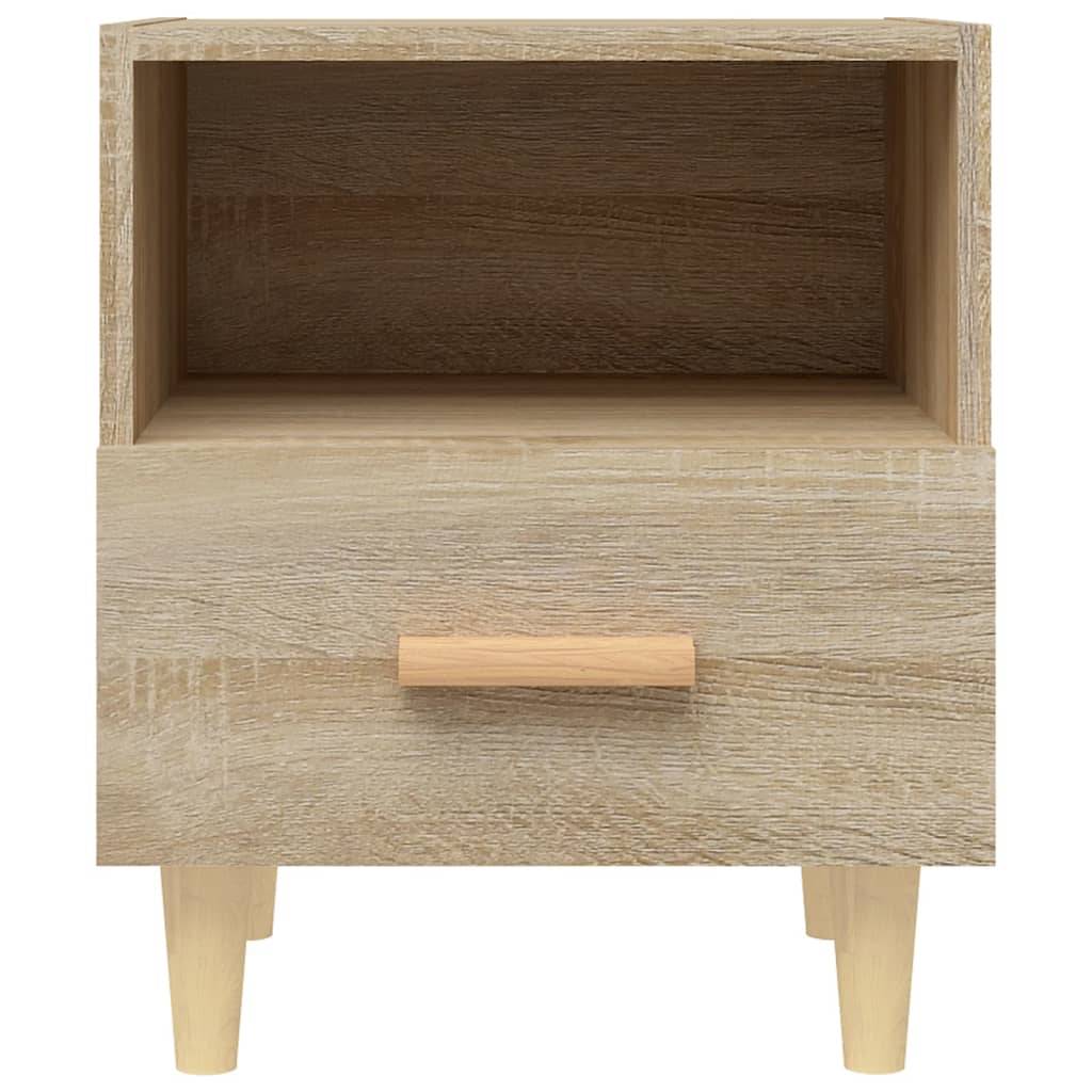 vidaXL Nachttische 2 Stk. Sonoma-Eiche 40x35x47 cm